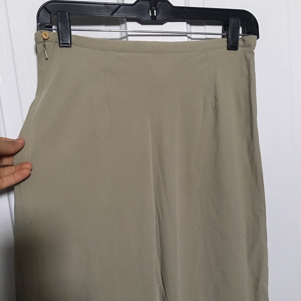 SALE 🚩Loft Silk Beige Midi Skirt